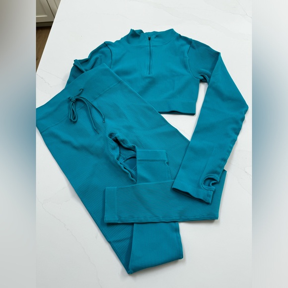 Fashion Nova Other - Brand New, Never Worn Fashion Nova Teal Active Set Size S